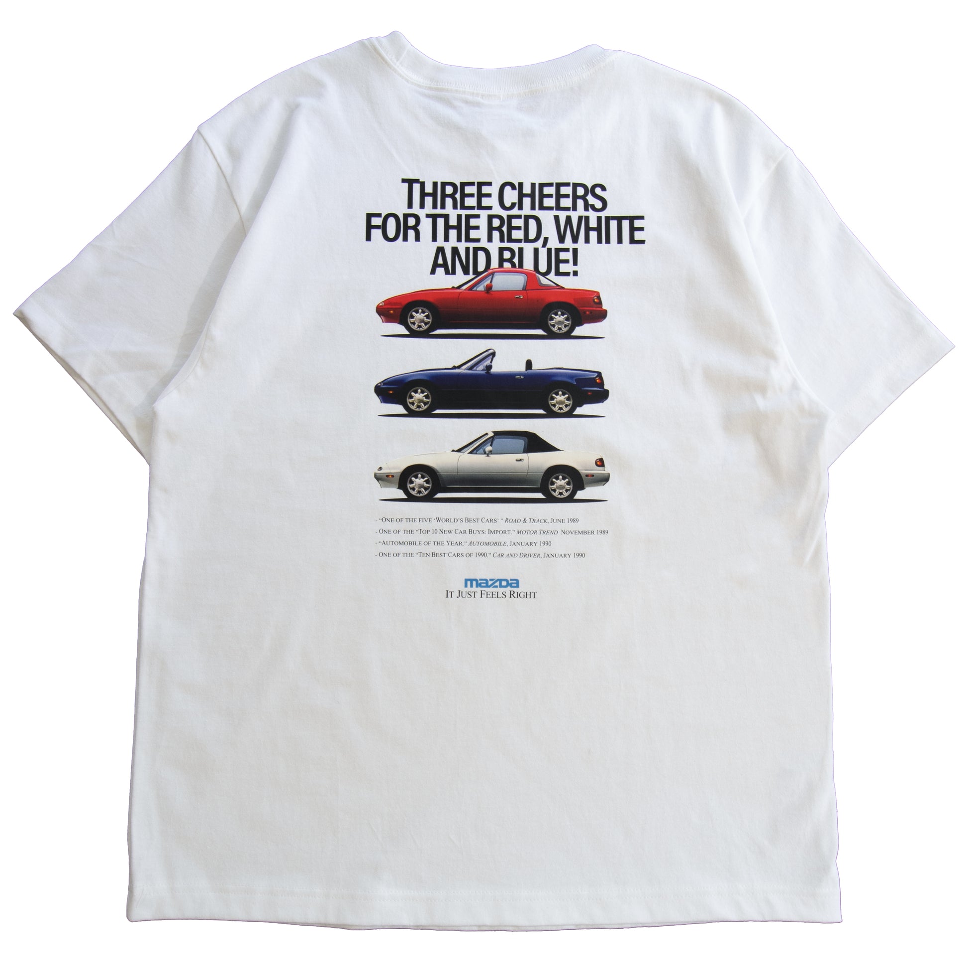 Red, White and Blue Miata Graphic Tee