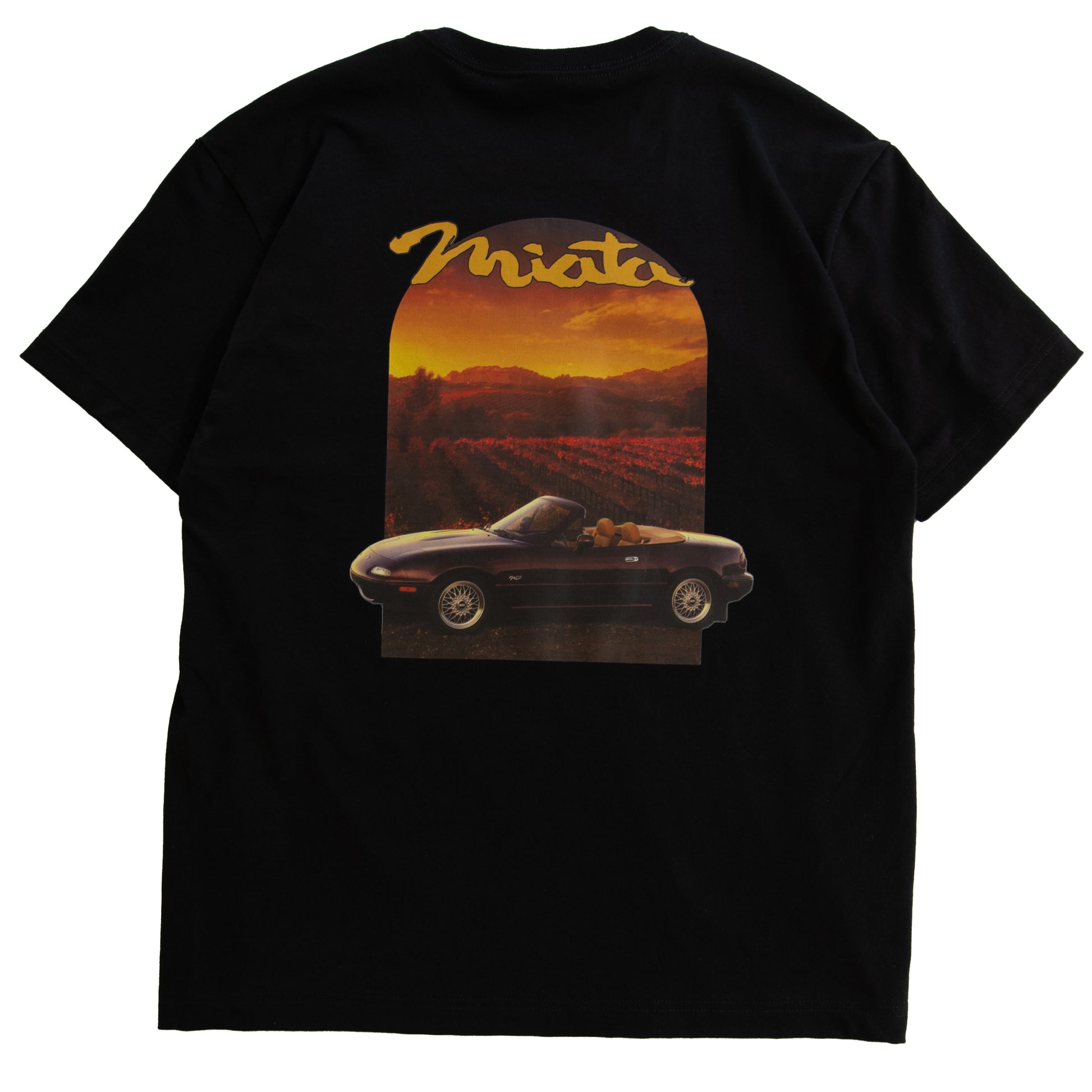 Sunset Merlot Mica Miata Tee